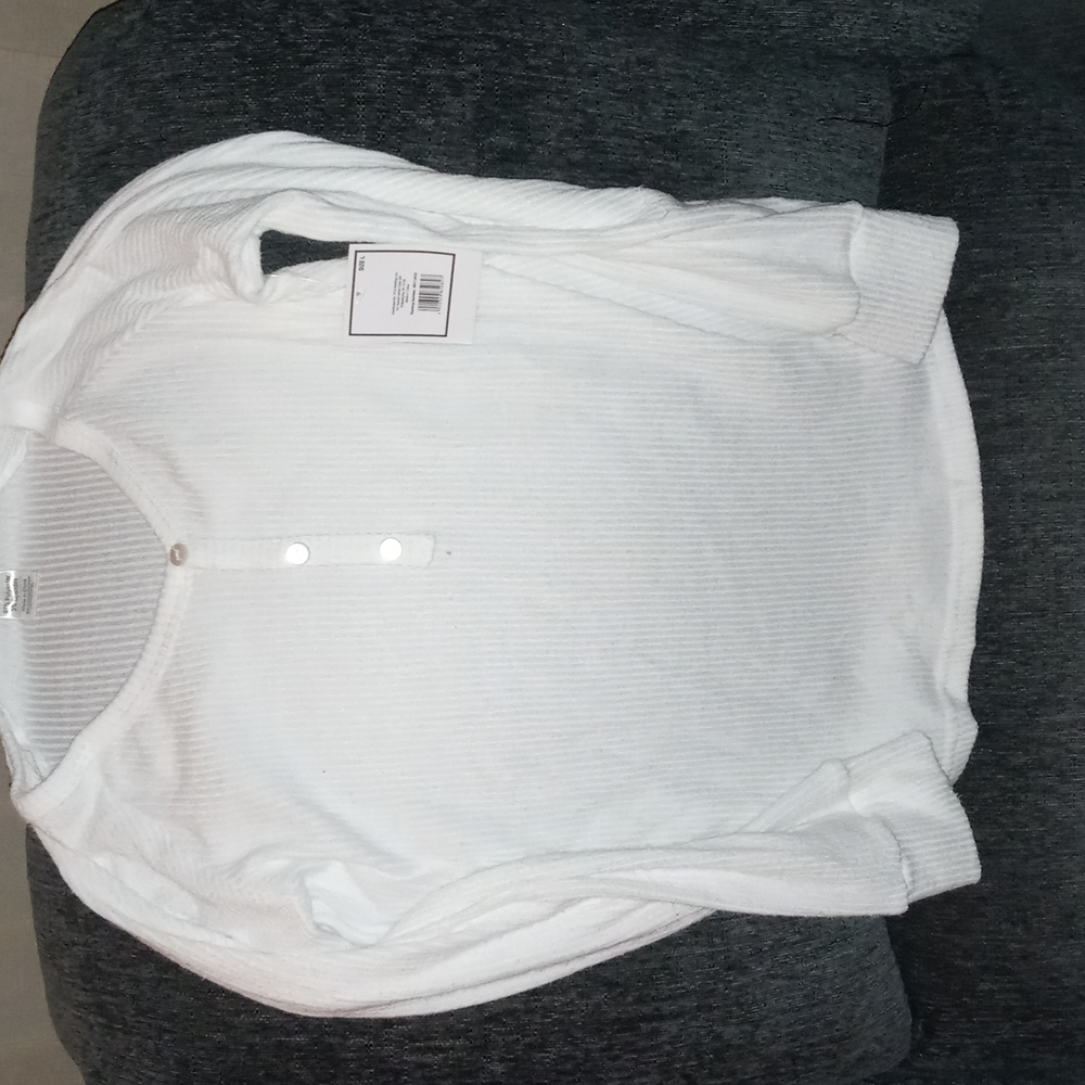 Long sleeve white top
